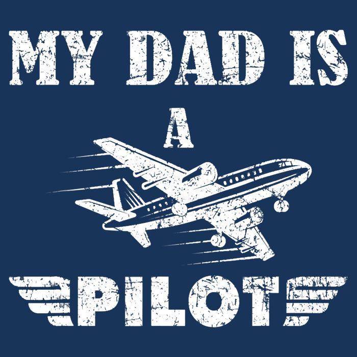 My Dad Is A Pilot Airplane Aviation Pilot's Aeroplane 16 in Basic Backpack