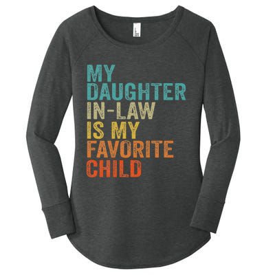 My Daughter In Law Is My Favorite Child Retro Vintage Women's Perfect Tri Tunic Long Sleeve Shirt