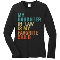 My Daughter In Law Is My Favorite Child Retro Vintage Ladies Long Sleeve Shirt