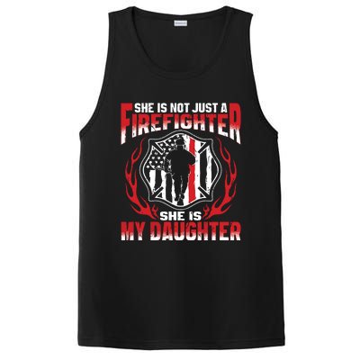 My Daughter Is A Firefighter Hero Proud Fire Mom Dad Gifts PosiCharge Competitor Tank