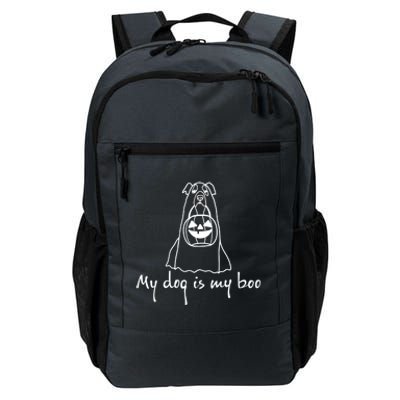 My Dog Is My Boo Funny Dog Owner Boo Ghost Lover Halloween Gift Daily Commute Backpack