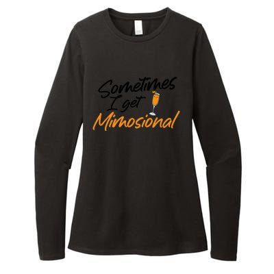 Mimosa Daytime Ing Brunch Sometimes I Get Mimosional Gift Womens CVC Long Sleeve Shirt