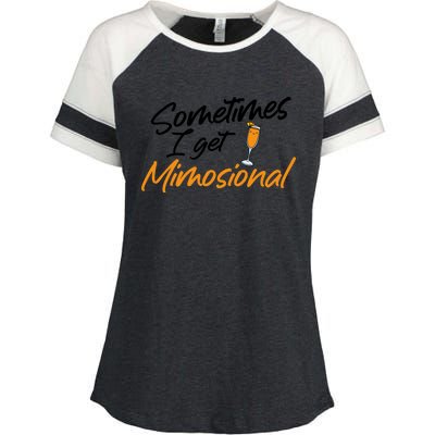 Mimosa Daytime Ing Brunch Sometimes I Get Mimosional Gift Enza Ladies Jersey Colorblock Tee