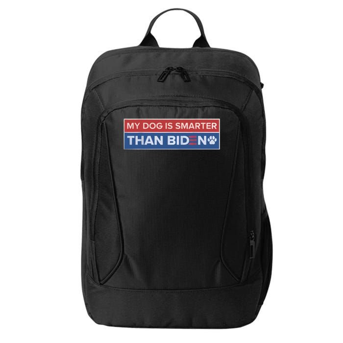 My Dog Is Smarter Than Biden City Backpack