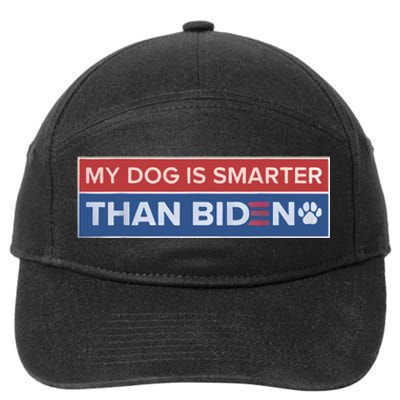 My Dog Is Smarter Than Biden 7-Panel Snapback Hat