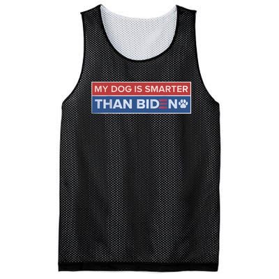 My Dog Is Smarter Than Biden Mesh Reversible Basketball Jersey Tank