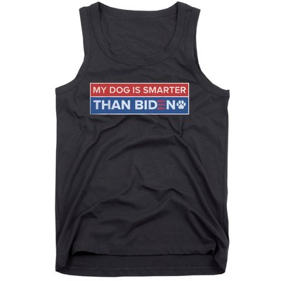 My Dog Is Smarter Than Biden Tank Top