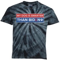 My Dog Is Smarter Than Biden Kids Tie-Dye T-Shirt