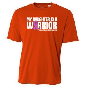 My Daughter Is A Warrior Pancreatic Cancer Awareness Gift Cooling Performance Crew T-Shirt