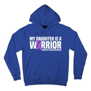 My Daughter Is A Warrior Pancreatic Cancer Awareness Gift Hoodie