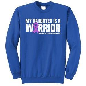 My Daughter Is A Warrior Pancreatic Cancer Awareness Gift Sweatshirt