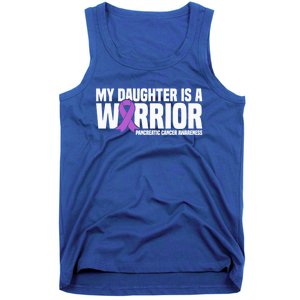 My Daughter Is A Warrior Pancreatic Cancer Awareness Gift Tank Top