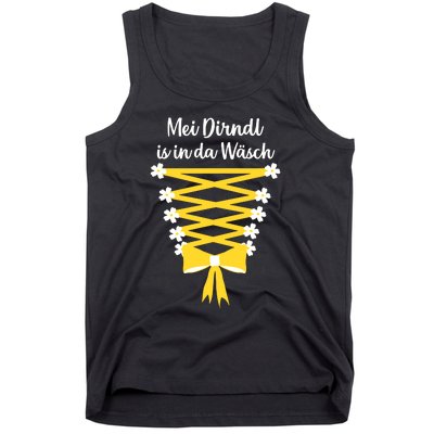 Mei Dirndl Is In Da Wasch Oktoberfest German Drinking Team Beer Lover Tank Top