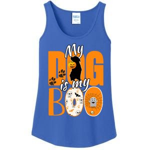 My Dog Is My Boo Funny Ghost Halloween Costume Dog Lover Gift Ladies Essential Tank