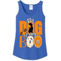 My Dog Is My Boo Funny Ghost Halloween Costume Dog Lover Gift Ladies Essential Tank