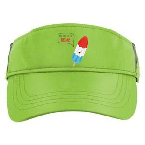 My Dad Is The Bomb Pop Funny Icecream Popsicle Summer Adult Drive Performance Visor