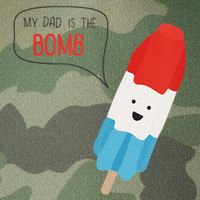 My Dad Is The Bomb Pop Funny Icecream Popsicle Summer Legacy Tie Dye Trucker Hat