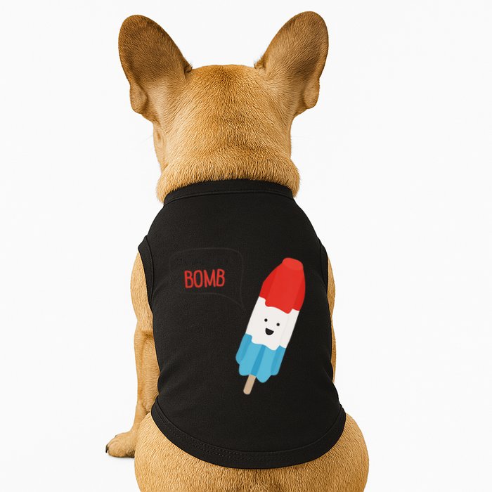 My Dad Is The Bomb Pop Funny Icecream Popsicle Summer Doggie Tank