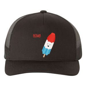 My Dad Is The Bomb Pop Funny Icecream Popsicle Summer Yupoong Adult 5-Panel Trucker Hat