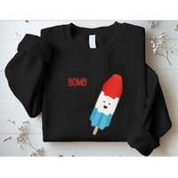 My Dad Is The Bomb Pop Funny Icecream Popsicle Summer Sweatshirt