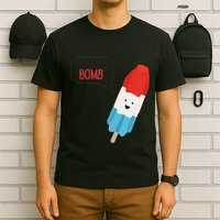 My Dad Is The Bomb Pop Funny Icecream Popsicle Summer T-Shirt