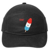 My Dad Is The Bomb Pop Funny Icecream Popsicle Summer 7-Panel Snapback Hat