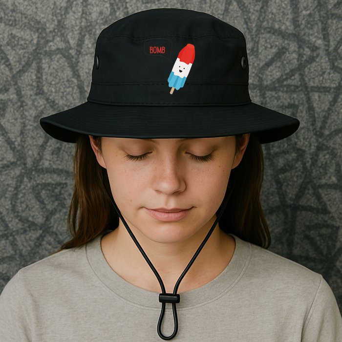My Dad Is The Bomb Pop Funny Icecream Popsicle Summer Bucket Hat