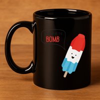 My Dad Is The Bomb Pop Funny Icecream Popsicle Summer 11oz C Handle Ceramic Mug