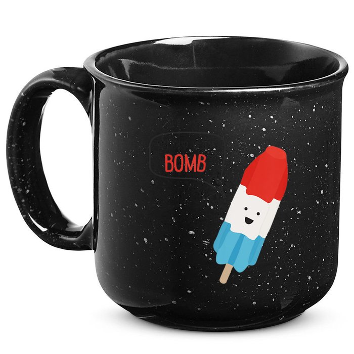 My Dad Is The Bomb Pop Funny Icecream Popsicle Summer 15oz Campfire Ceramic Mug