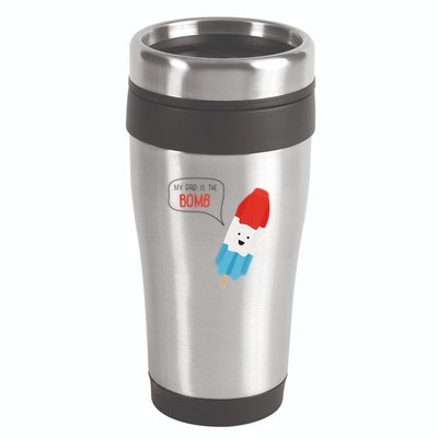 My Dad Is The Bomb Pop Funny Icecream Popsicle Summer 16oz Travel Tumbler