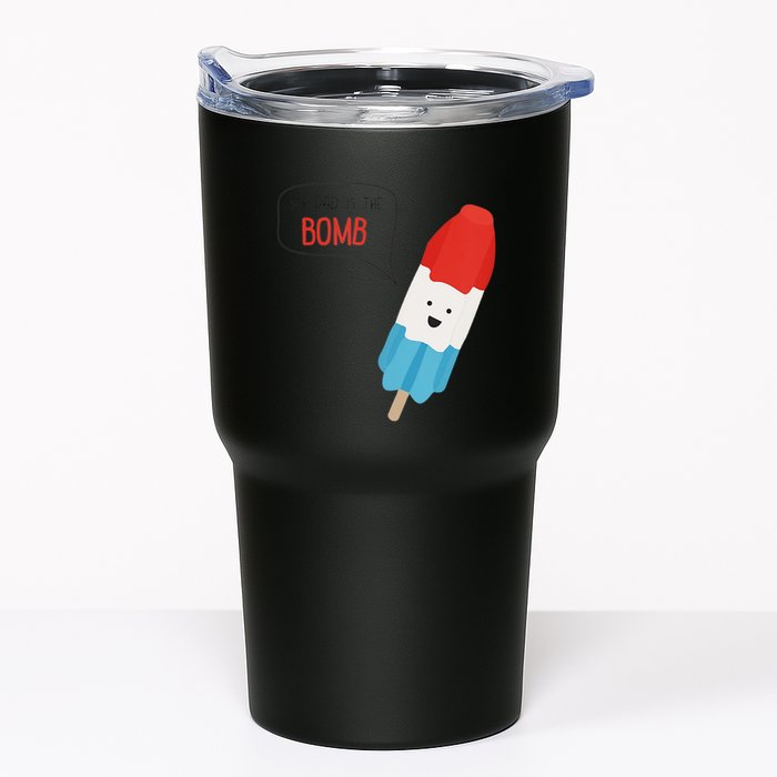My Dad Is The Bomb Pop Funny Icecream Popsicle Summer Tumbler