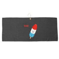 My Dad Is The Bomb Pop Funny Icecream Popsicle Summer Large Microfiber Waffle Golf Towel