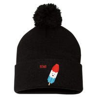 My Dad Is The Bomb Pop Funny Icecream Popsicle Summer Pom Pom 12in Knit Beanie