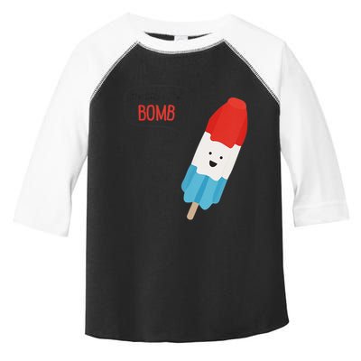 My Dad Is The Bomb Pop Funny Icecream Popsicle Summer Toddler Fine Jersey T-Shirt