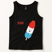 My Dad Is The Bomb Pop Funny Icecream Popsicle Summer Tank Top