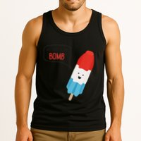 My Dad Is The Bomb Pop Funny Icecream Popsicle Summer Tank Top