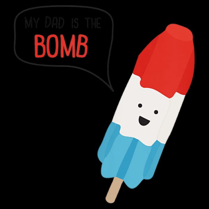 My Dad Is The Bomb Pop Funny Icecream Popsicle Summer Tank Top
