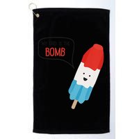 My Dad Is The Bomb Pop Funny Icecream Popsicle Summer Golf Towel