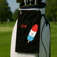 My Dad Is The Bomb Pop Funny Icecream Popsicle Summer Golf Towel
