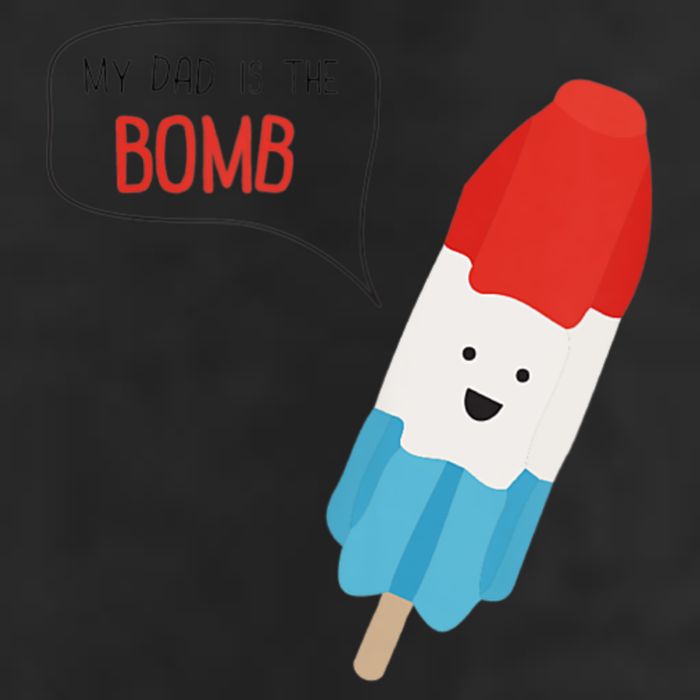 My Dad Is The Bomb Pop Funny Icecream Popsicle Summer Golf Towel