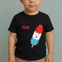 My Dad Is The Bomb Pop Funny Icecream Popsicle Summer Toddler T-Shirt