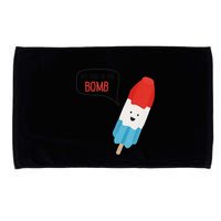 My Dad Is The Bomb Pop Funny Icecream Popsicle Summer Microfiber Hand Towel