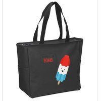 My Dad Is The Bomb Pop Funny Icecream Popsicle Summer Zip Tote Bag