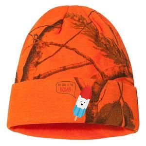 My Dad Is The Bomb Pop Funny Icecream Popsicle Summer Kati Licensed 12" Camo Beanie