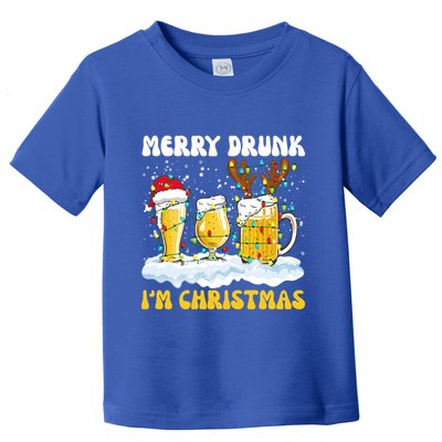 Merry Drunk IM Christmas Cool Gift Toddler T-Shirt