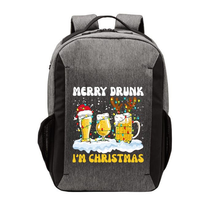 Merry Drunk IM Christmas Cool Gift Vector Backpack
