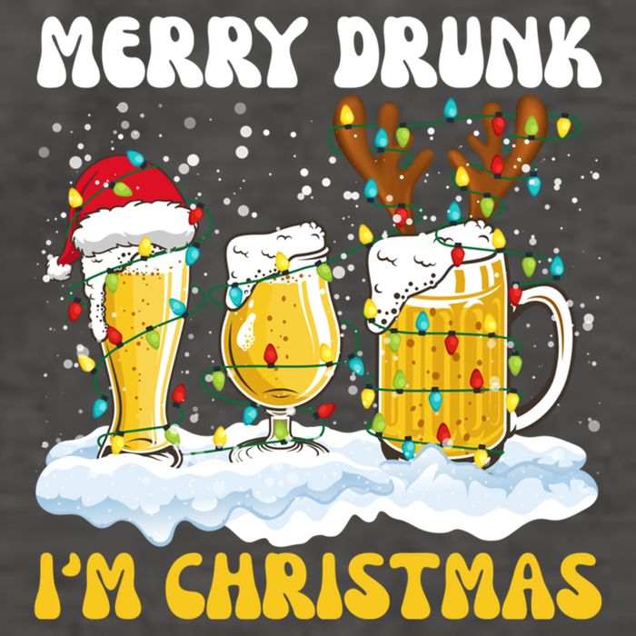 Merry Drunk IM Christmas Cool Gift Vector Backpack