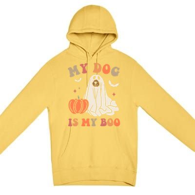 My Dog Is My Boo Halloween Dog Ghost Costume Trick Or Treat Great Gift Premium Pullover Hoodie