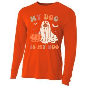 My Dog Is My Boo Halloween Dog Ghost Costume Trick Or Treat Great Gift Cooling Performance Long Sleeve Crew