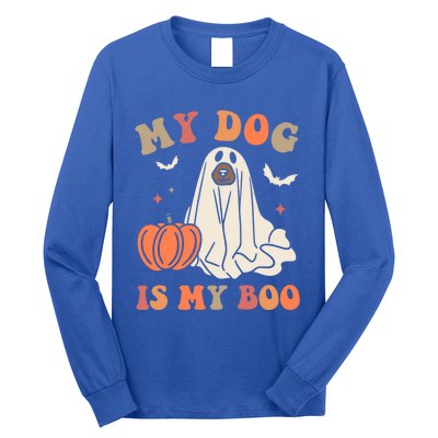 My Dog Is My Boo Halloween Dog Ghost Costume Trick Or Treat Great Gift Long Sleeve Shirt